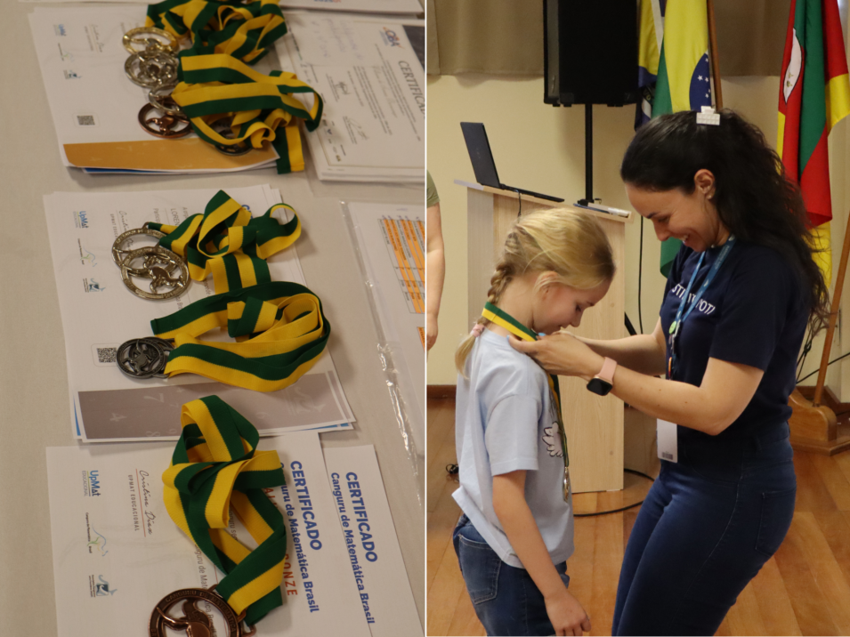 Alunos dos Anos Iniciais recebem premiações por resultados em olimpíadas de conhecimento