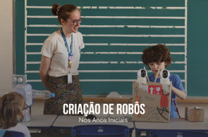 Alunos dos anos iniciais unem inglês e computação em projeto tecnológico