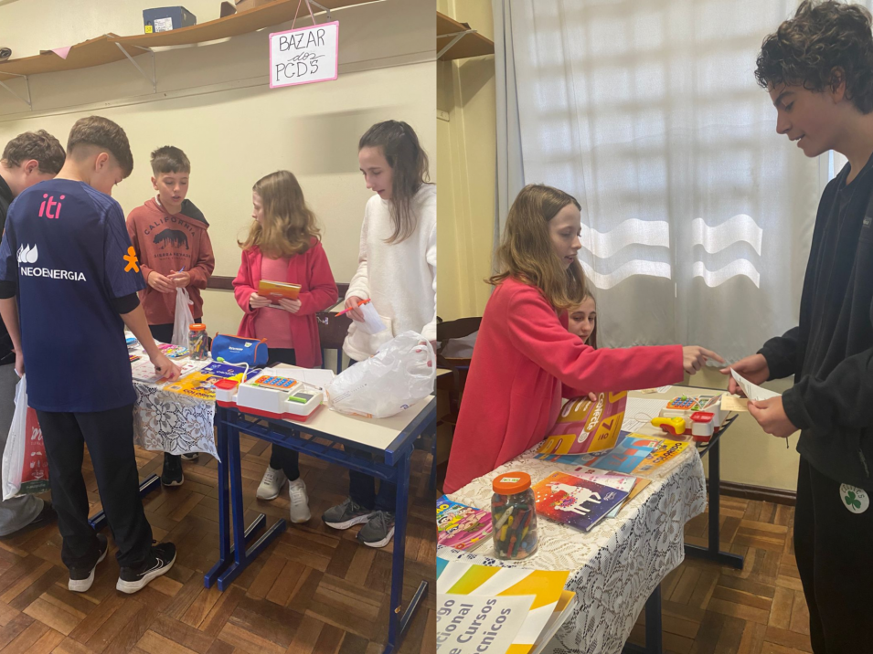 Mercadinho do 7º ano transforma aula de Matemática em prática de aprendizagem