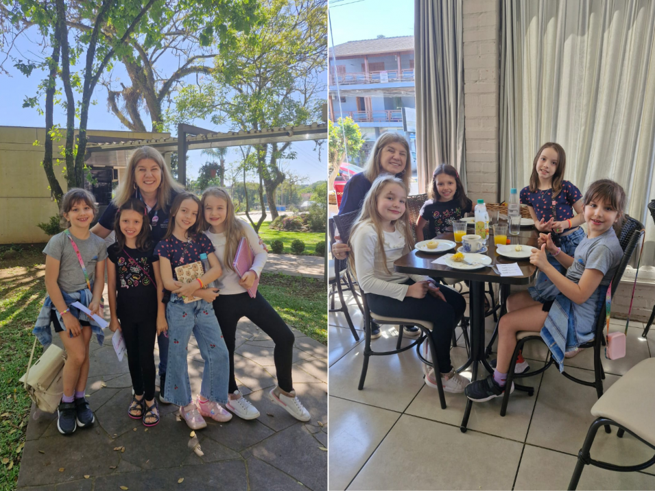 Aprendizado e diversão: turma do Kids 2 explora a cidade em aula de Inglês