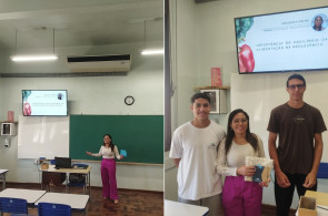 Estudantes do IFRHS recebem orientação sobre alimentação equilibrada na adolescência