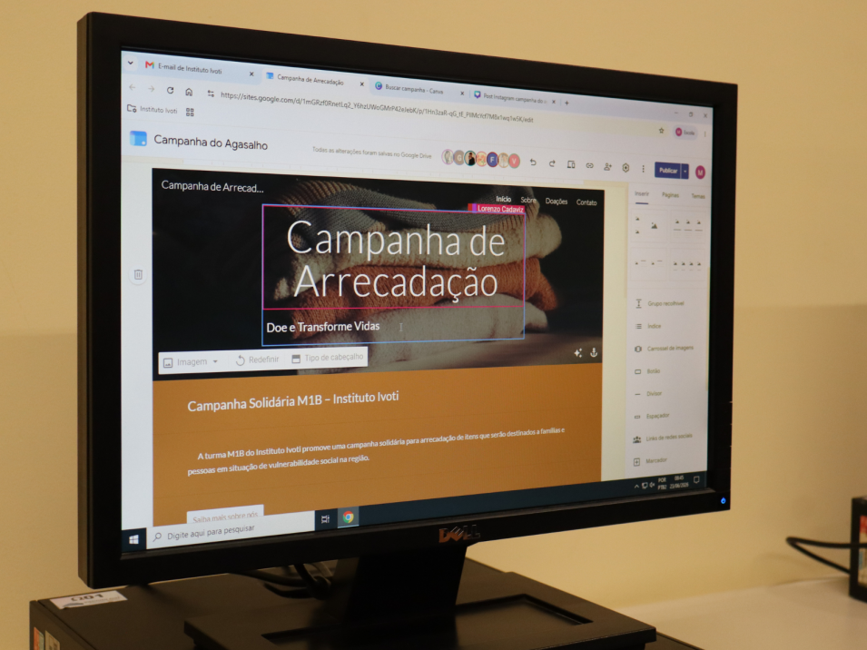 Tecnologia e solidariedade unem estudantes em campanha beneficente