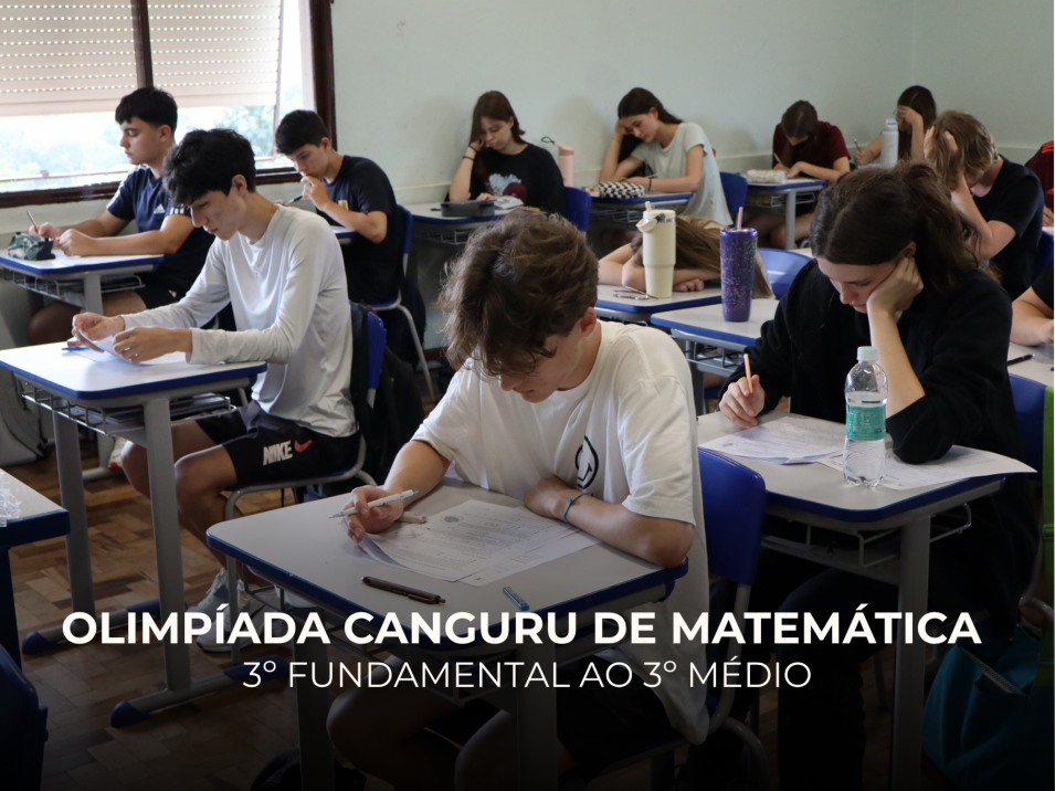 Estudantes participam da Olimpíada Canguru de Matemática