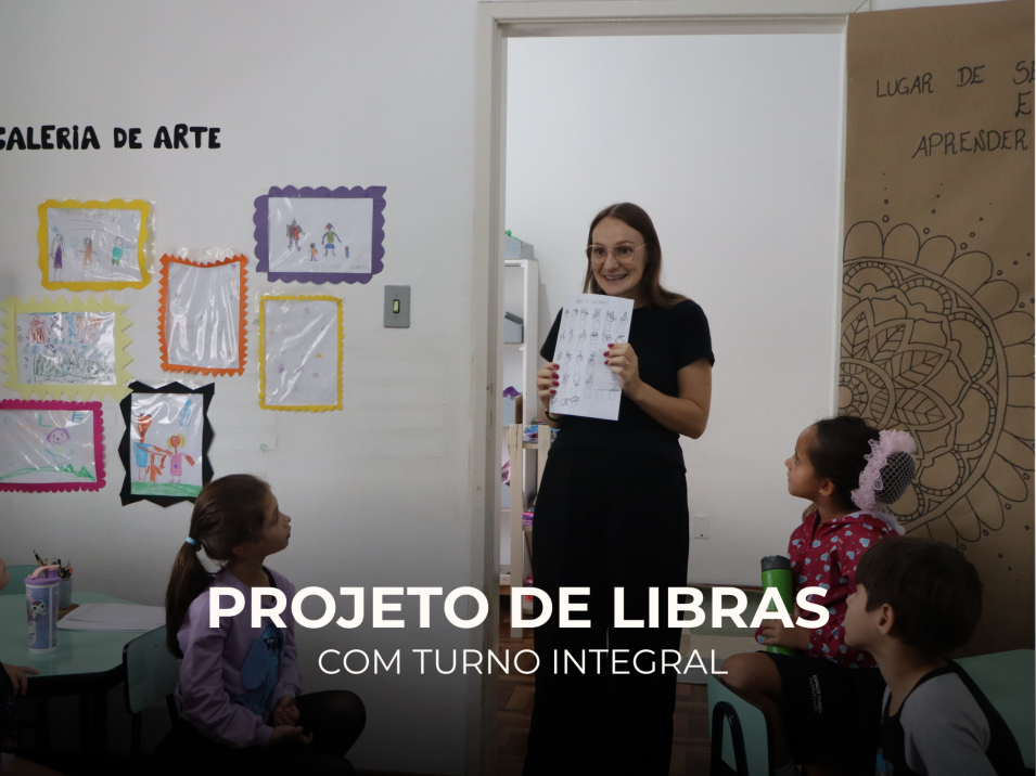 Primeira aula de Libras marca início de novo projeto no turno integral