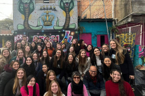 Acadêmicos da Faculdade Instituto Ivoti realizam saída de estudos para o Museu da Cultura Hip Hop