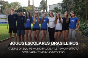 Atletas da Equipe Municipal de Atletismo/Instituto Ivoti garantem vagas para os Jogos Escolares Brasileiros em Brasília