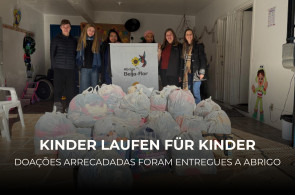 Doações da ação solidária "Kinder laufen für Kinder" são destinadas a abrigo