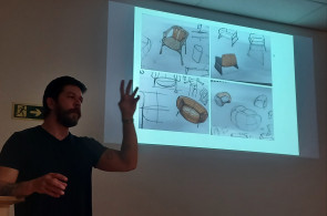 Designer e ex-aluno Samuca Gerber compartilha experiências com estudantes de Design Gráfico