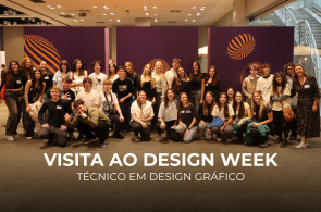 Visita ao Design Week amplia repertório dos estudantes de Design Gráfico