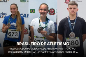 Atletas da Equipe Municipal de Atletismo/Instituto Ivoti conquistam medalhas no Campeonato Brasileiro Sub-16