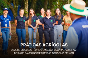 Alunos do curso técnico em Agropecuária participam de dia de campo sobre práticas agrícolas em Ivoti