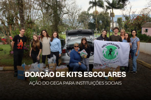 Kits escolares arrecadados na Grande Gincana são destinados a instituições sociais