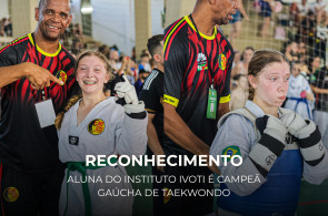 Estudante do Instituto Ivoti é Campeã Gaúcha de Taekwondo