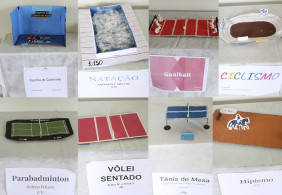 Turmas criam maquetes de espaços esportivos da Paraolimpíada usando escala