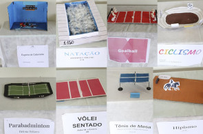 Turmas criam maquetes de espaços esportivos da Paraolimpíada usando escala