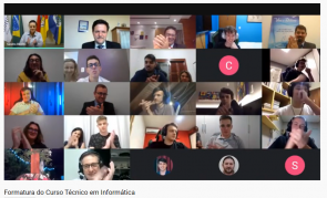 Turma do Curso Técnico de Informática tem formatura virtual