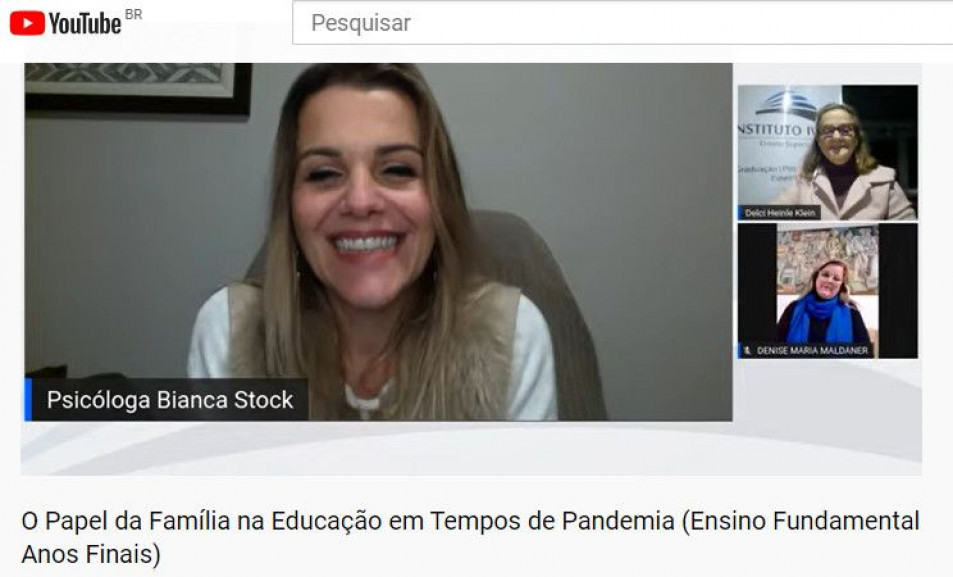 Extensão promove live em parceria com secretaria de Educação de Dois Irmãos