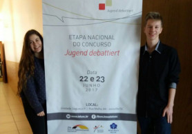 Alunos participam do Jugend Debattiert