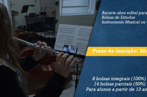 Ascarte oferece 22 bolsas de estudo para alunos a partir de 13 anos