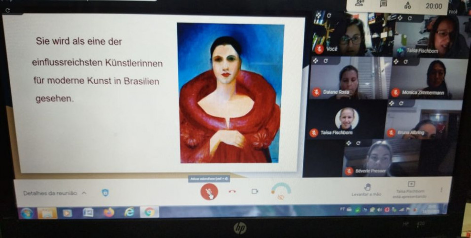 Grupo Adulto de alemão do Idiomas realiza apresentação sobre artistas