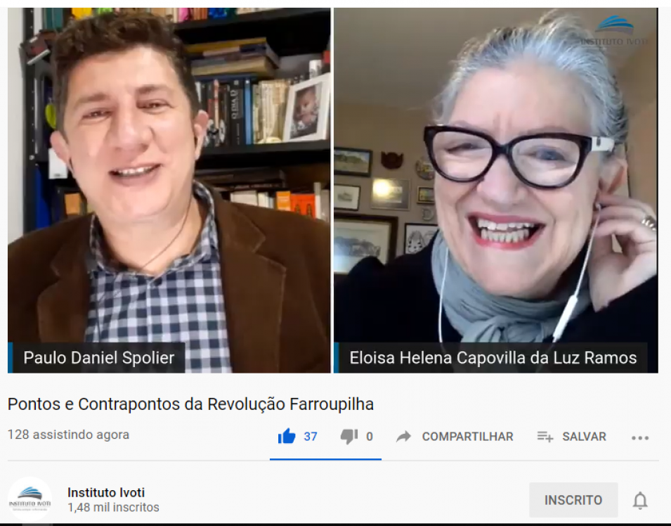 Alunos assistem Live sobre Pontos e contrapontos da Revolução Farroupilha