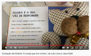 Acadêmicas criam vídeo de contação de história para projeto de Estágio