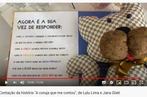 Acadêmicas criam vídeo de contação de história para projeto de Estágio