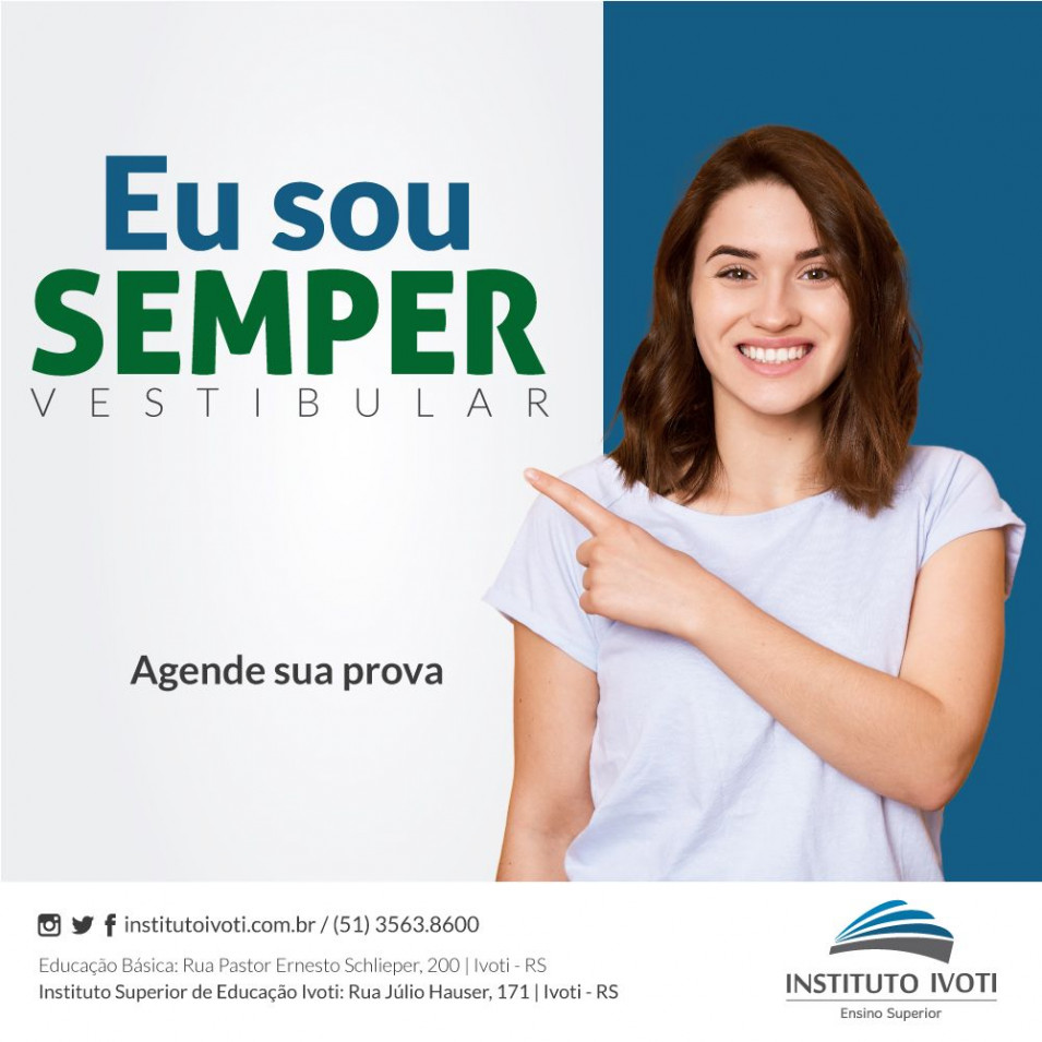 Instituto Ivoti tem nova modalidade de vestibular agendado: SEMPER