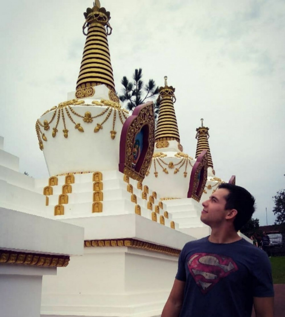 Templo Budista foi o assunto escolhido por Humberto Eleoterio para o TCC