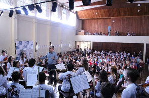 Mais de 100 instrumentistas se reuniram no Instituto Ivoti
