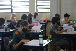 Estudantes do Instituto Ivoti realizam prova do Saeb 2021