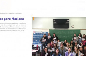 Projeto Cartas para Mariana será apresentado em Porto Alegre