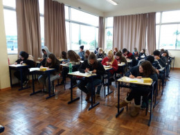 Alunos fazem prova escrita de DSD