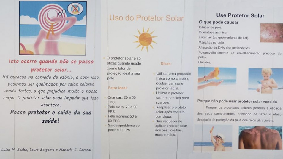 Alunos criam Cartazes sobre conscientização Ambiental