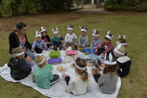 Brincadeiras, piquenique e muita diversão