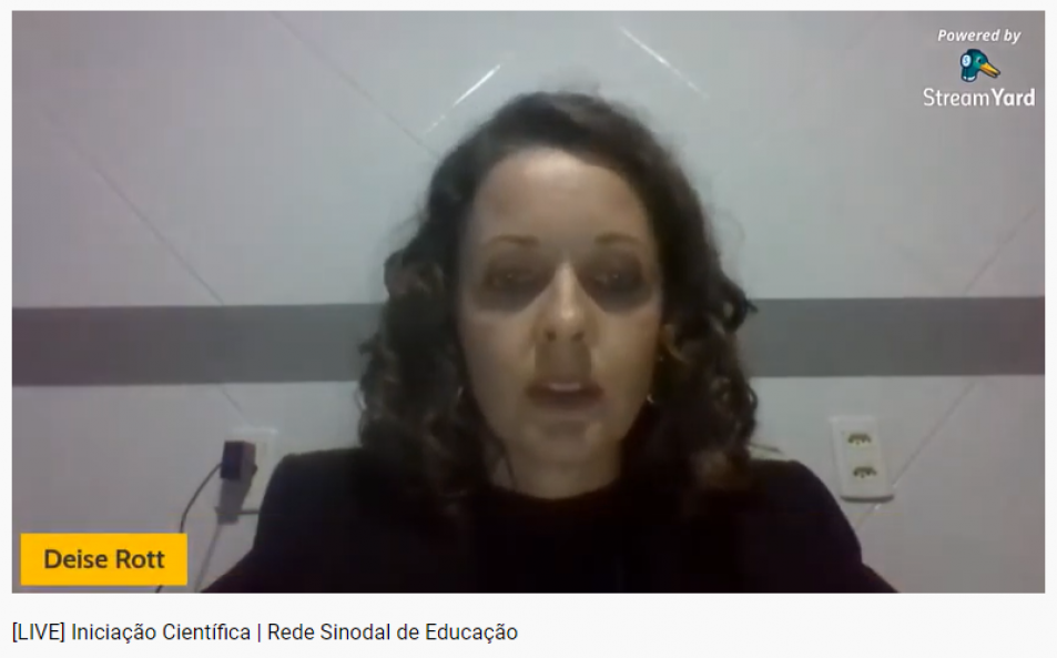 Professora do Instituto Ivoti participa de Live sobre Iniciação Científica