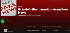 Turma cria Playlist no Spotfy com dicas para não cair em Fake News