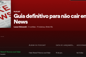 Turma cria Playlist no Spotfy com dicas para não cair em Fake News