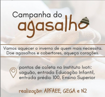 GEGA realiza Campanha de arrecadação de Agasalhos