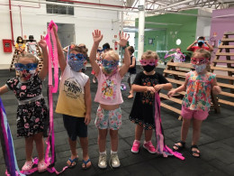 Turma da Educação Infantil confecciona máscaras para o Carnaval