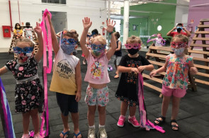 Turma da Educação Infantil confecciona máscaras para o Carnaval