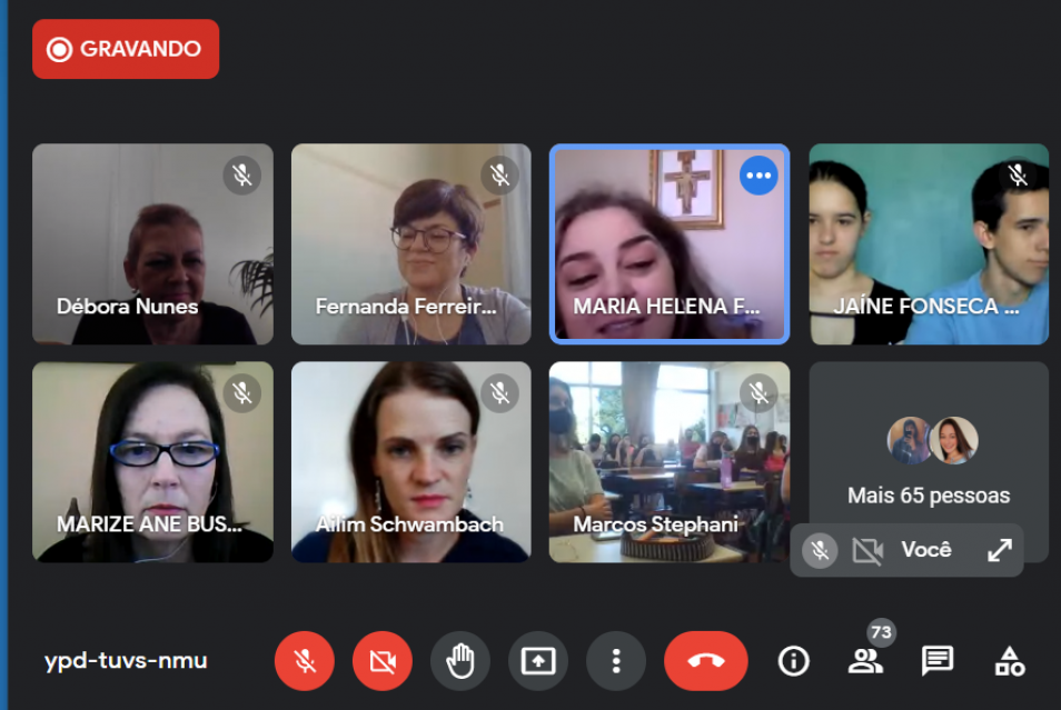 Curso Normal participa de intercâmbio virtual com colégio de Canguçu