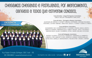 Formatura de Ensino Superior do Instituto Ivoti