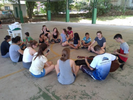 Alunos realizam encontro com crianças de Estância Velha
