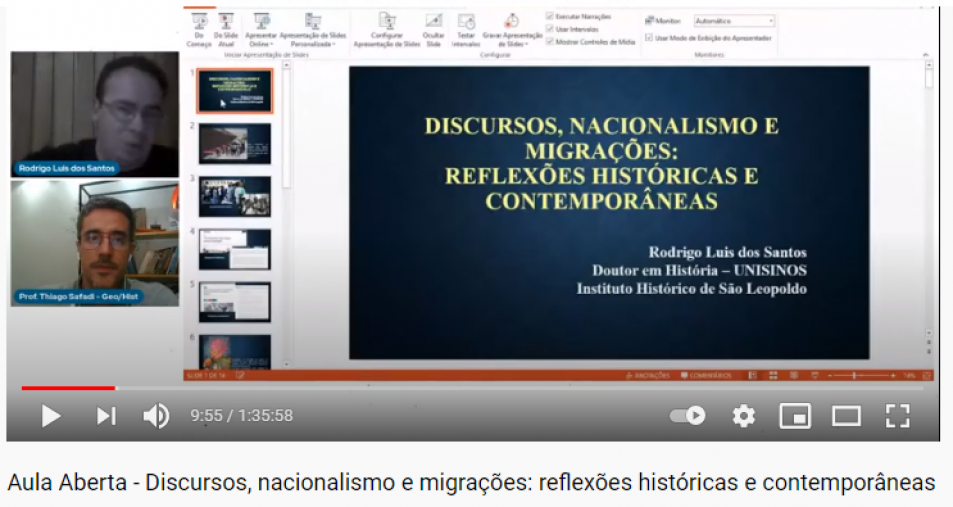 Aula aberta traz reflexão sobre Discursos, nacionalismo e migrações