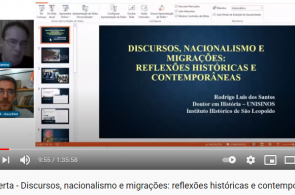 Aula aberta traz reflexão sobre Discursos, nacionalismo e migrações