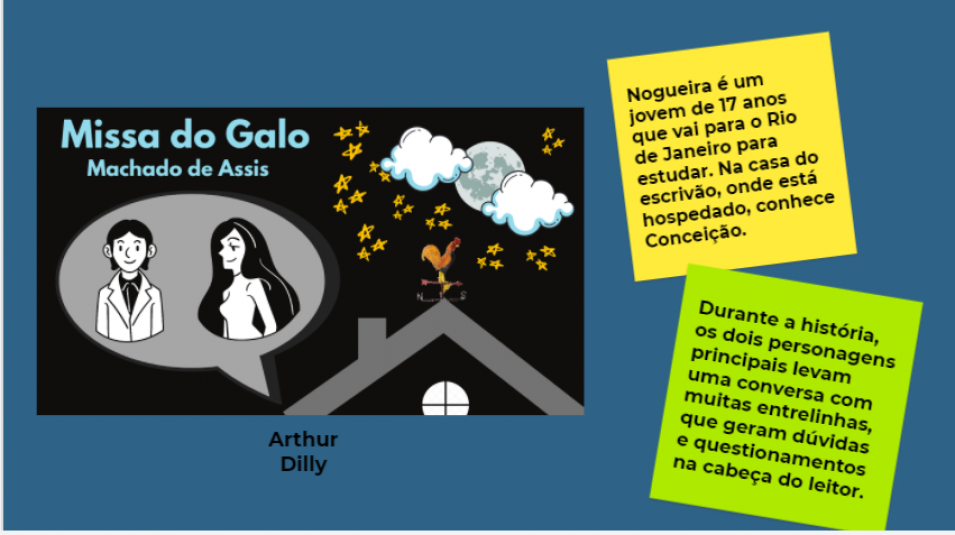 Conto de Machado de Assis é estudo de literatura no 2º ano do Ensino Médio