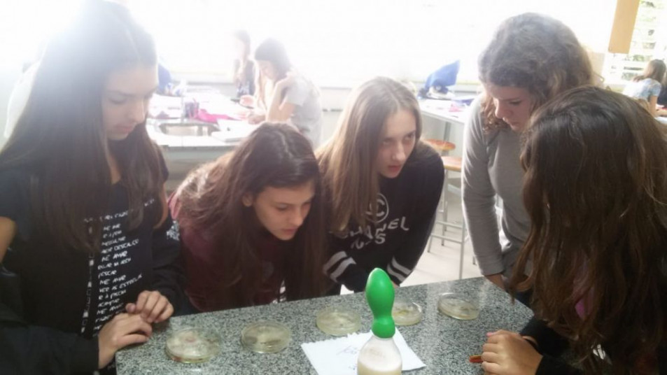 Bactérias, fungos e vírus nas aulas de Laboratório