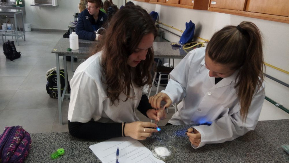 Deise Rott Aula sobre condutibilidade elétrica foi no Laboratório de Ciências ...