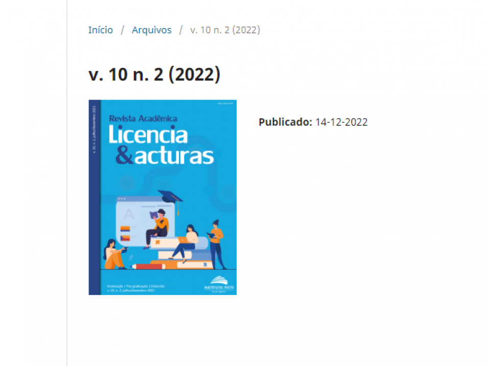Revista Acadêmica do Instituto Ivoti tem retorno positivo na avaliação preliminar do Qualis